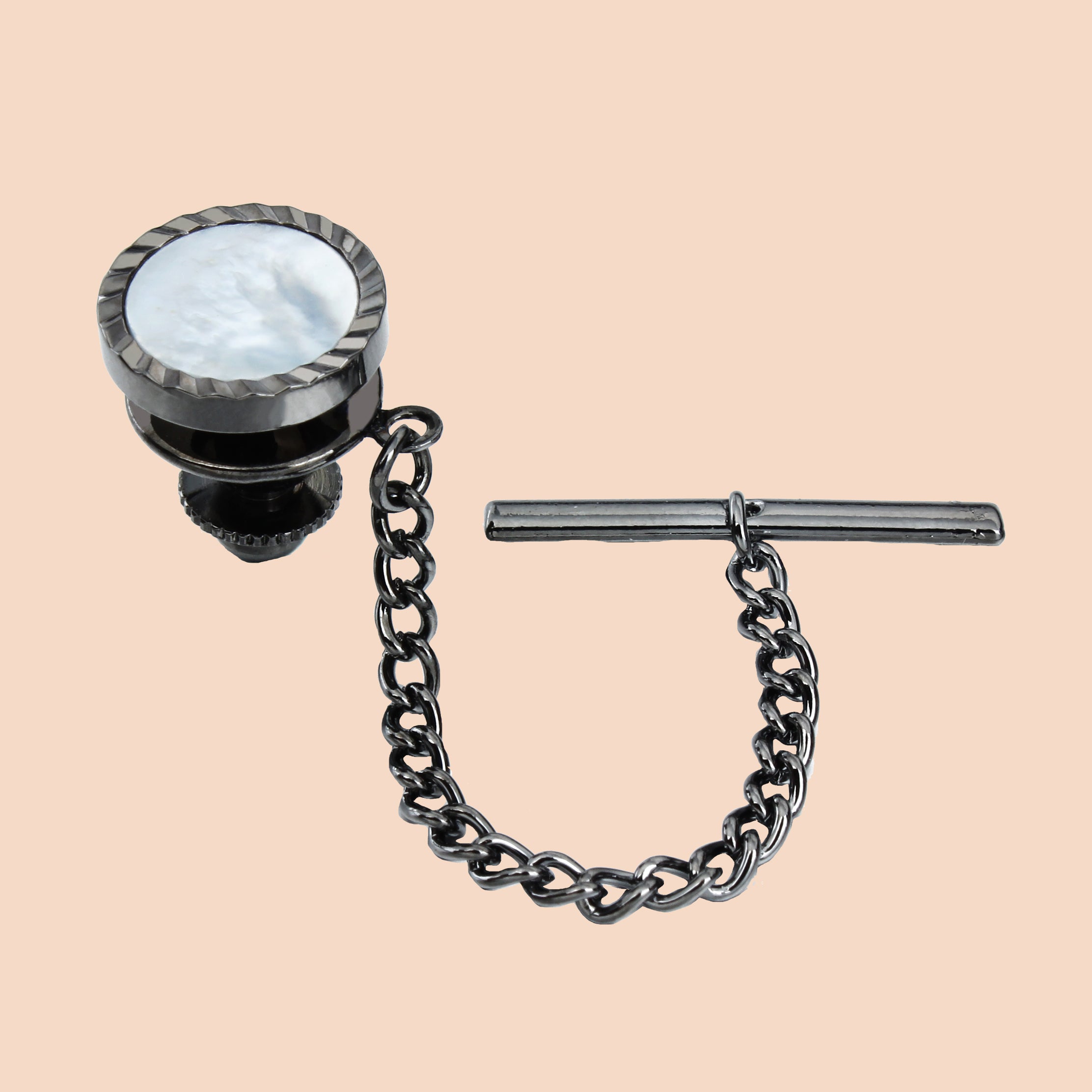 Gold Tie Clip For Men HAWSON Men's Brass Tie Pin With Chain