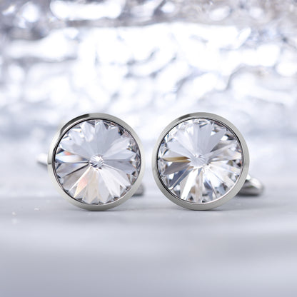 HAWSON Swarovski Crystal Cufflinks and Studs Set