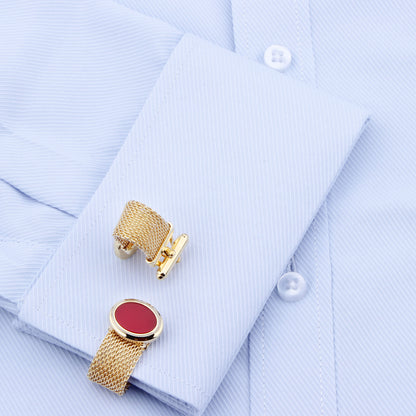 HAWSON Gemstone Cufflinks with Chain