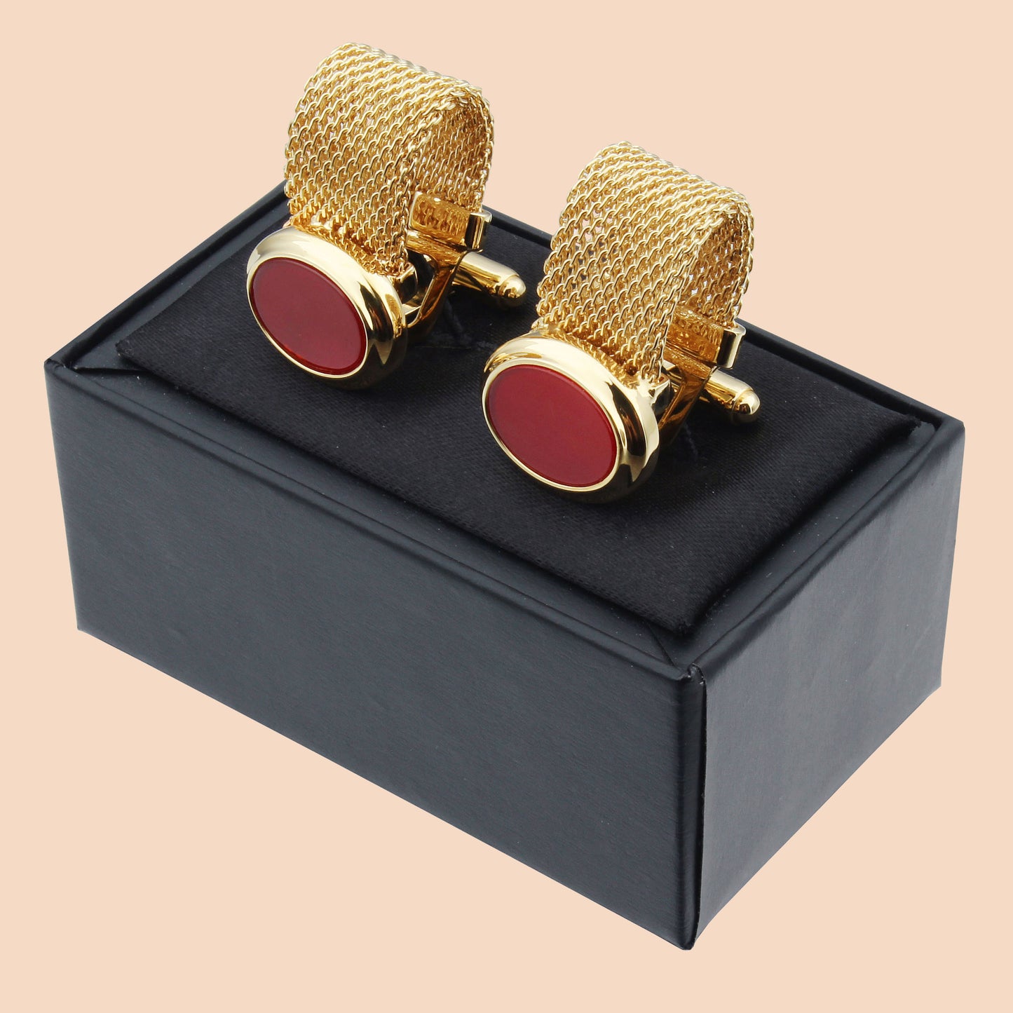 HAWSON Gemstone Cufflinks with Chain