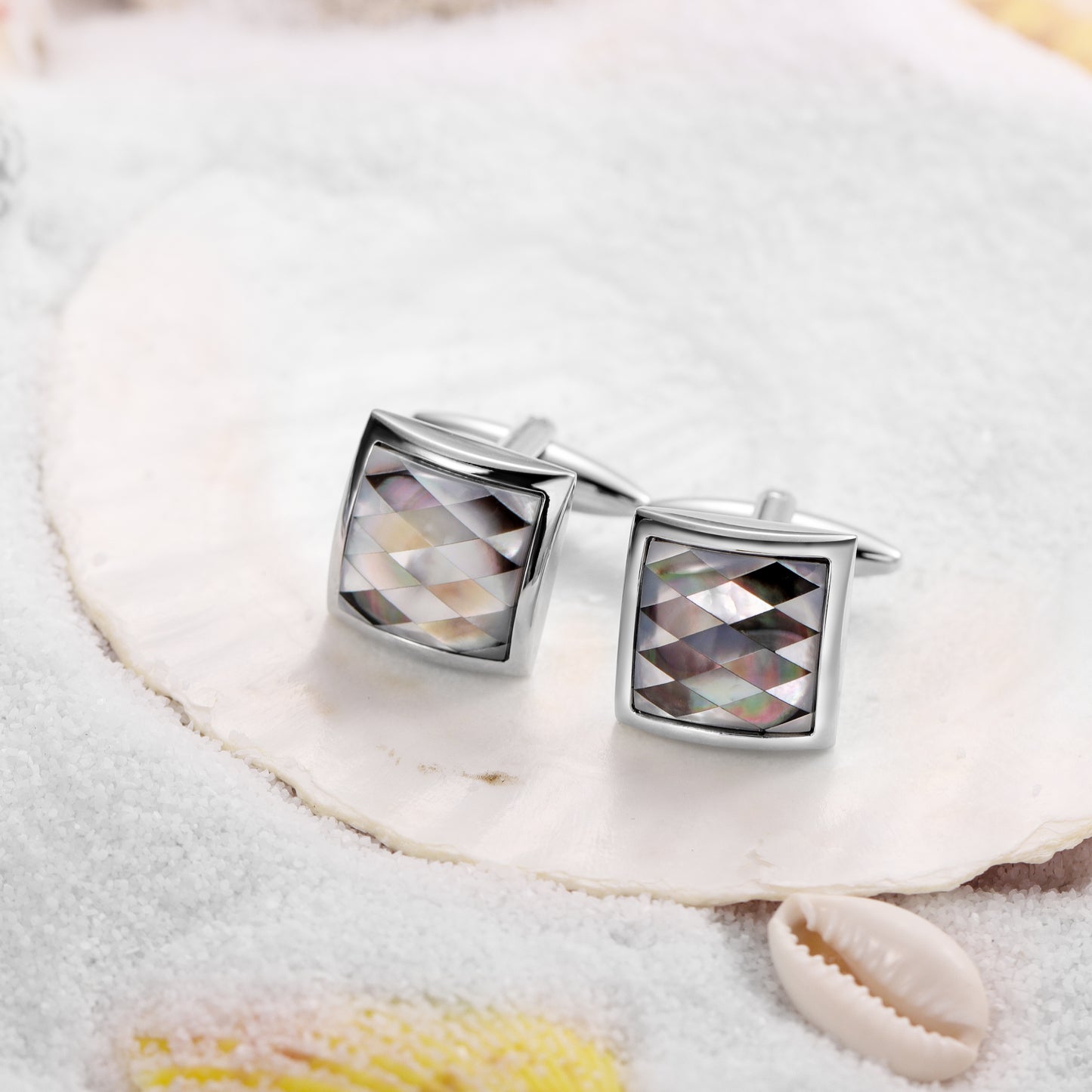 HAWSON Elegnat Gray Mother of Pearl Cufflinks