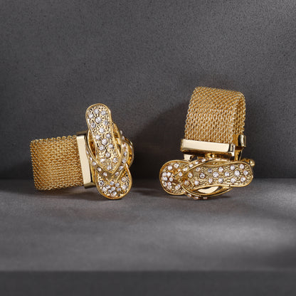 HAWSON Novelty Slipper Cufflinks with Chain