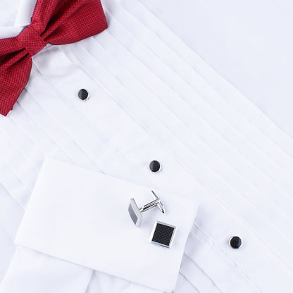 HAWSON Square Cufflinks and Round Studs Sets for Men