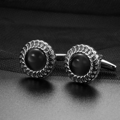 HAWSON Cat Eyes Cufflinks and Studs Set for Men