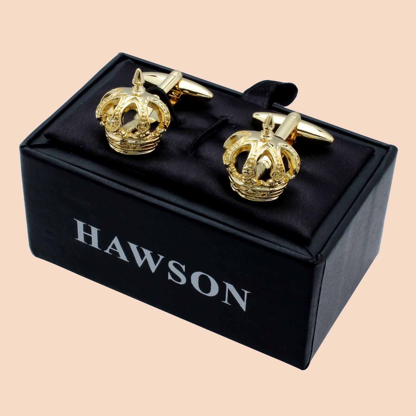 HAWSON Novelty Crown Cufflinks for Men