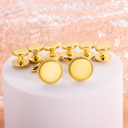 HAWSON Shinny Cufflinks and Studs Set for Men