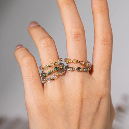 Multicolor Gemstone Ring Set | 20-Piece Wholesale Pack