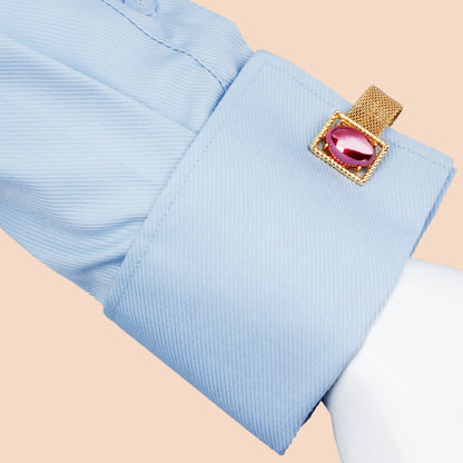 HAWSON Artificial Pearl Cufflinks with Chain