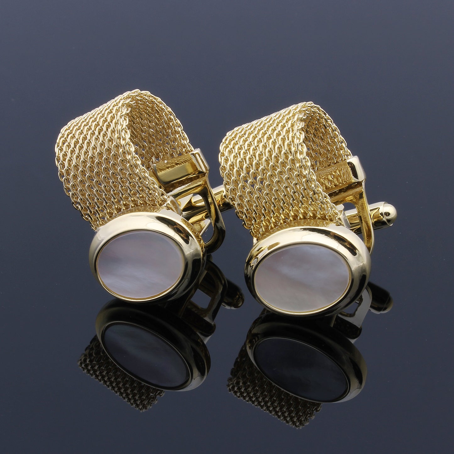 HAWSON Gemstone Cufflinks with Chain