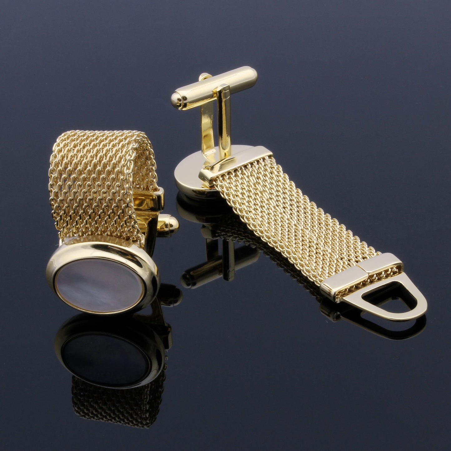 HAWSON Gemstone Cufflinks with Chain