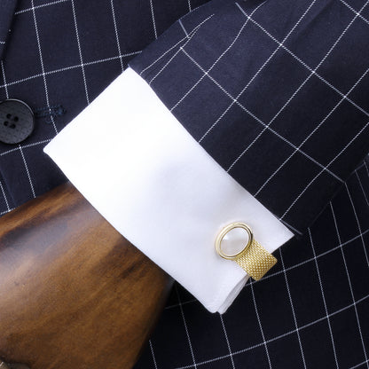 HAWSON Gemstone Cufflinks with Chain