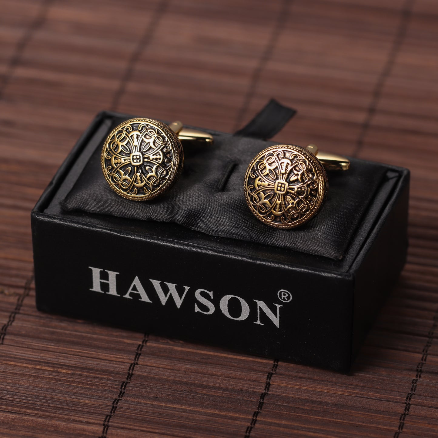 HAWSON Vintage Cufflinks and Studs Set for Men