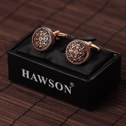 HAWSON Vintage Cufflinks and Studs Set for Men