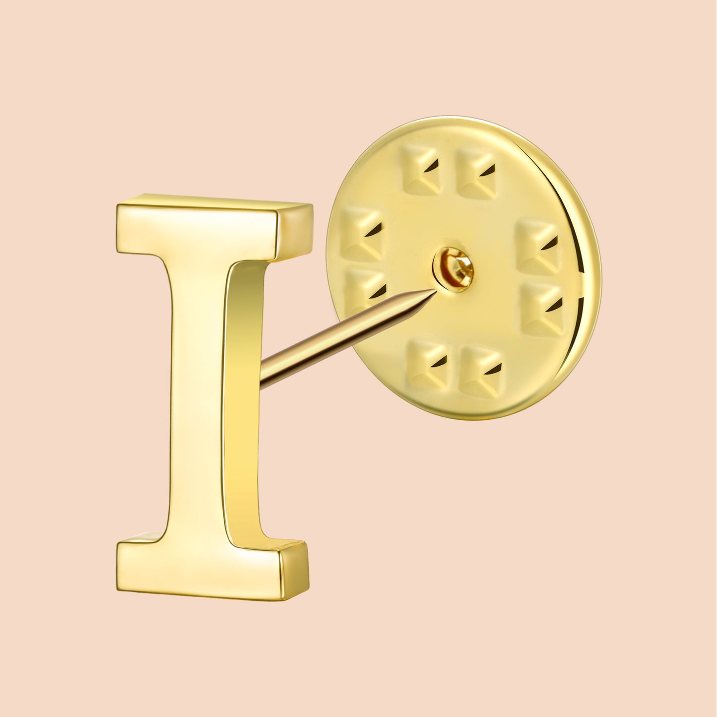 HAWSON Gold Color Initial Lapel Pin for Men