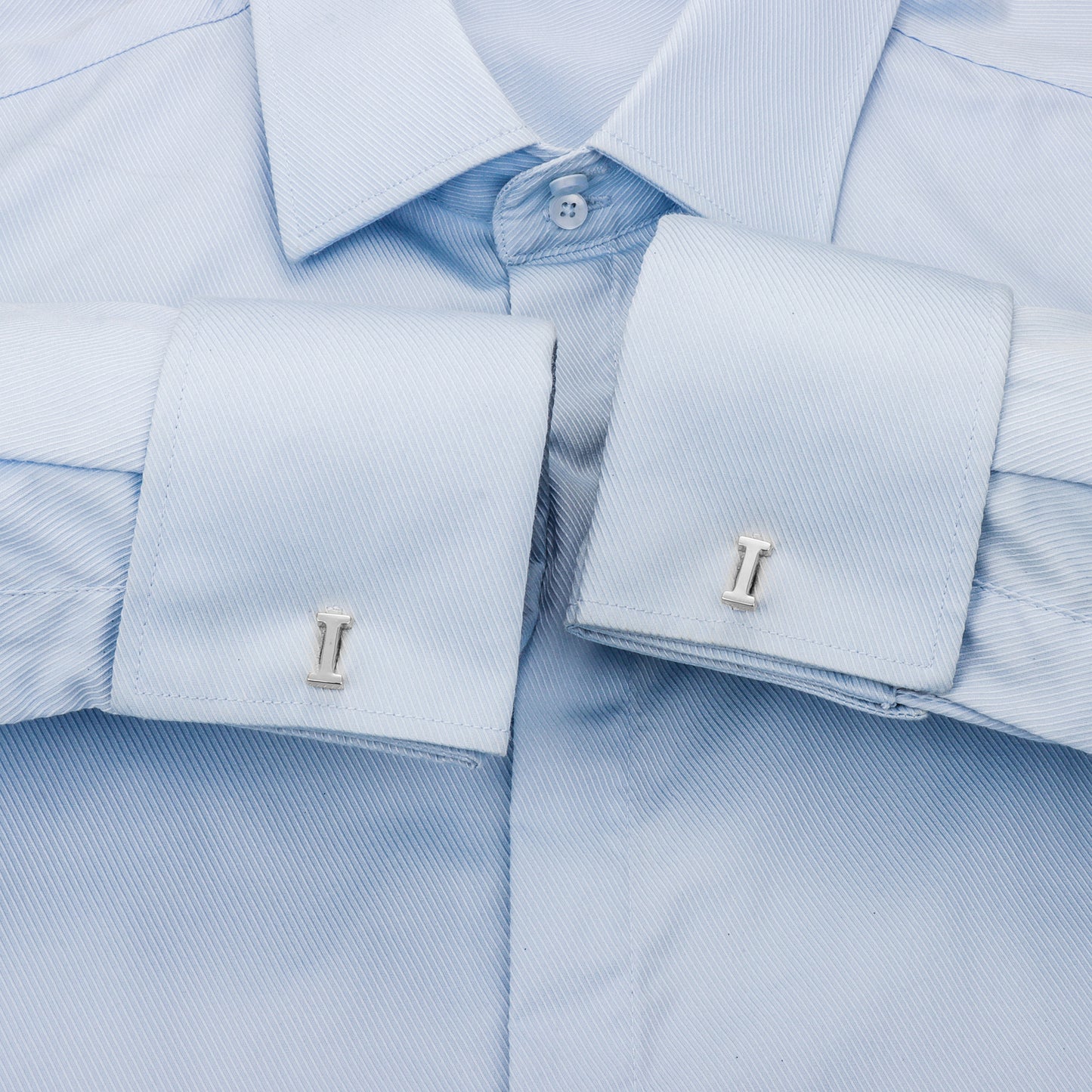 HAWSON Siver Tone Initial Cufflinks for Men