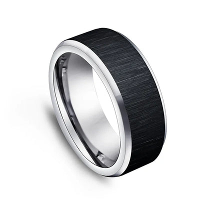 6-Pcs Industrial Ring Set | Modern 316L Stainless Steel Bands | HAWSON