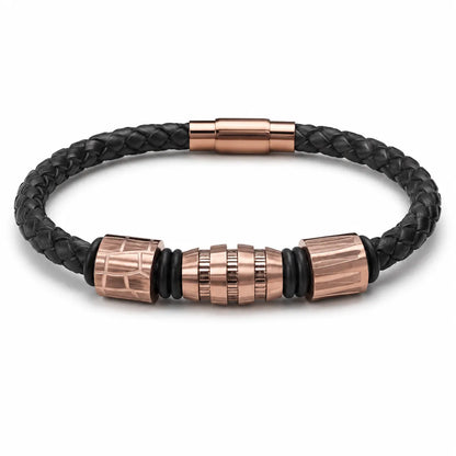 Shop a 6-piece textured braided bracelet set. Mix and match nautical anchor and hook styles in gold and silver tones for versatile wholesale accessories.