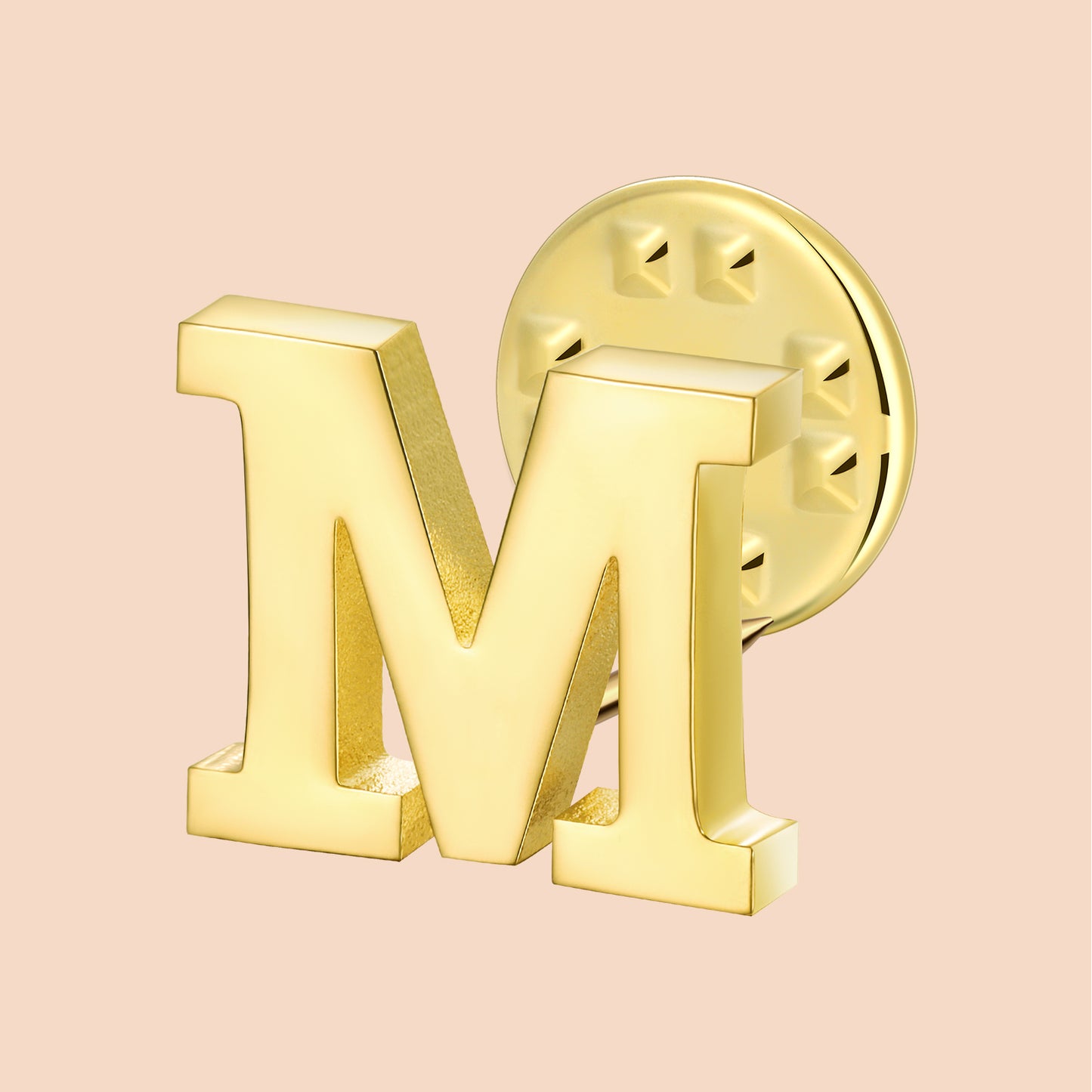 HAWSON Gold Color Initial Lapel Pin for Men