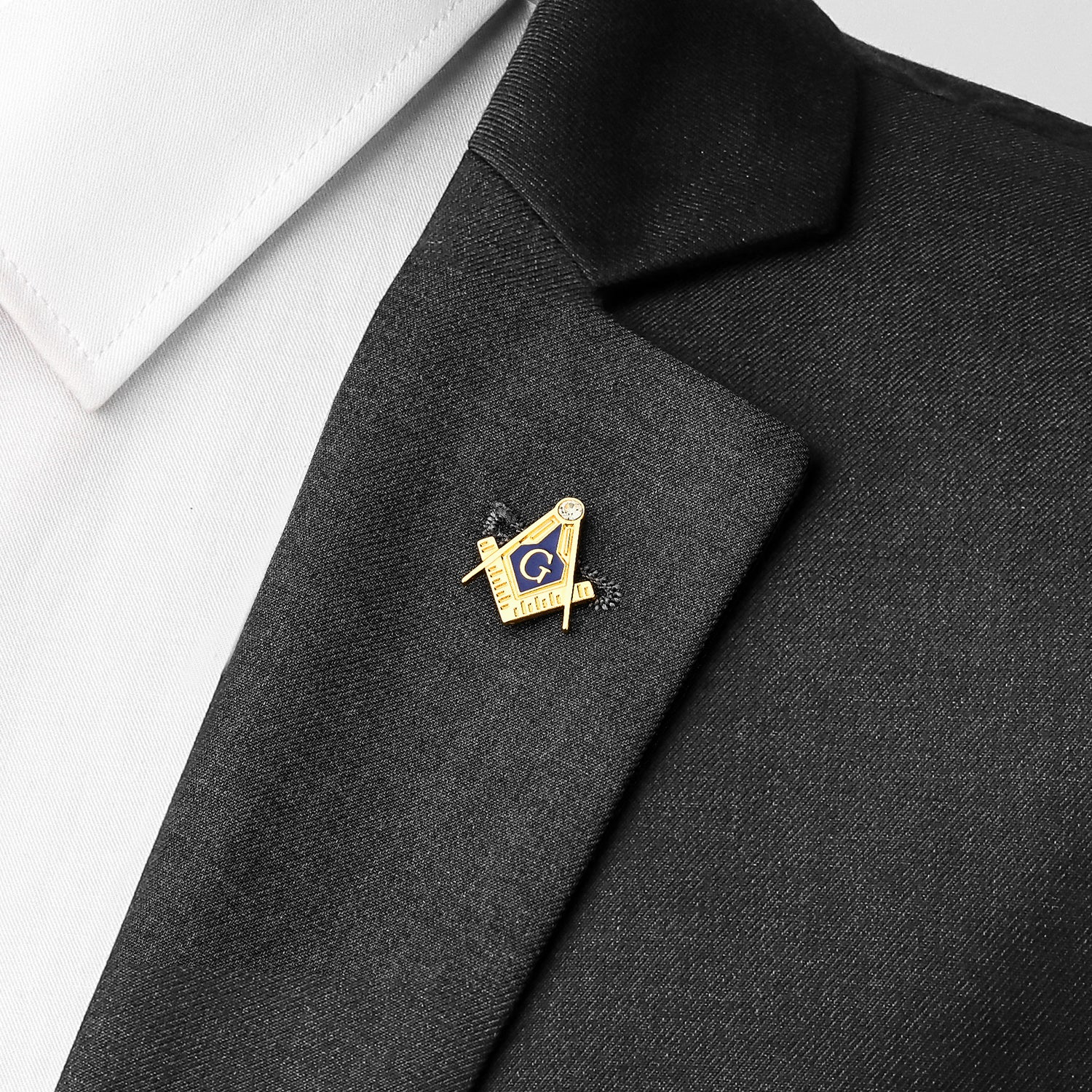 Masonic Blue Lodge Brooches for Men Tuxedo