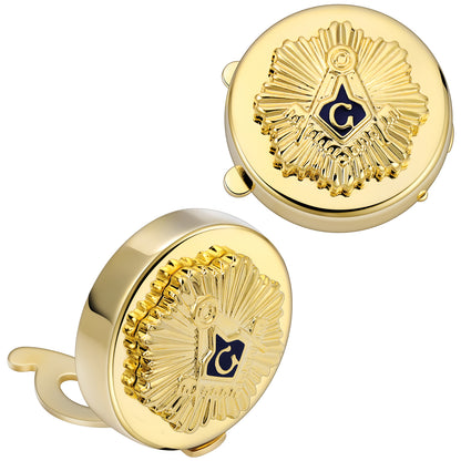 Masonic Freemason Gold Button Cover for Men