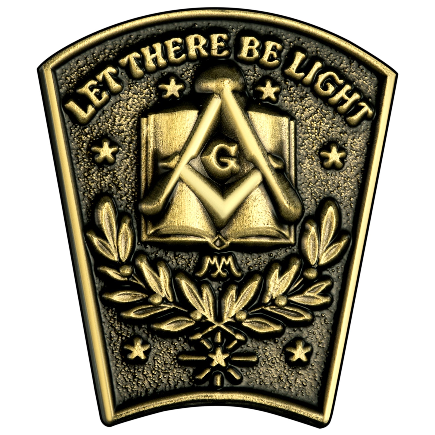 Masonic Lapel Pin Let There Be Light Brooch