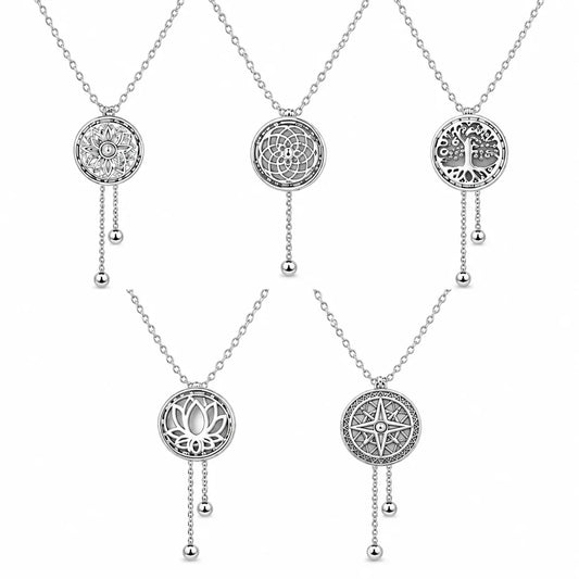 Openwork Round Medallion Necklace | 5 Styles | MOQ 6 | Hawson