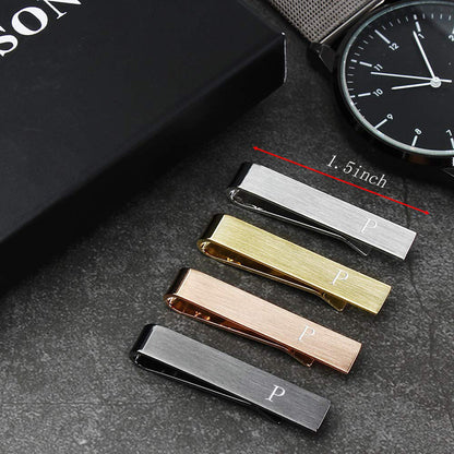 HAWSON 1.5 Inch Initial Tie Clip for Men