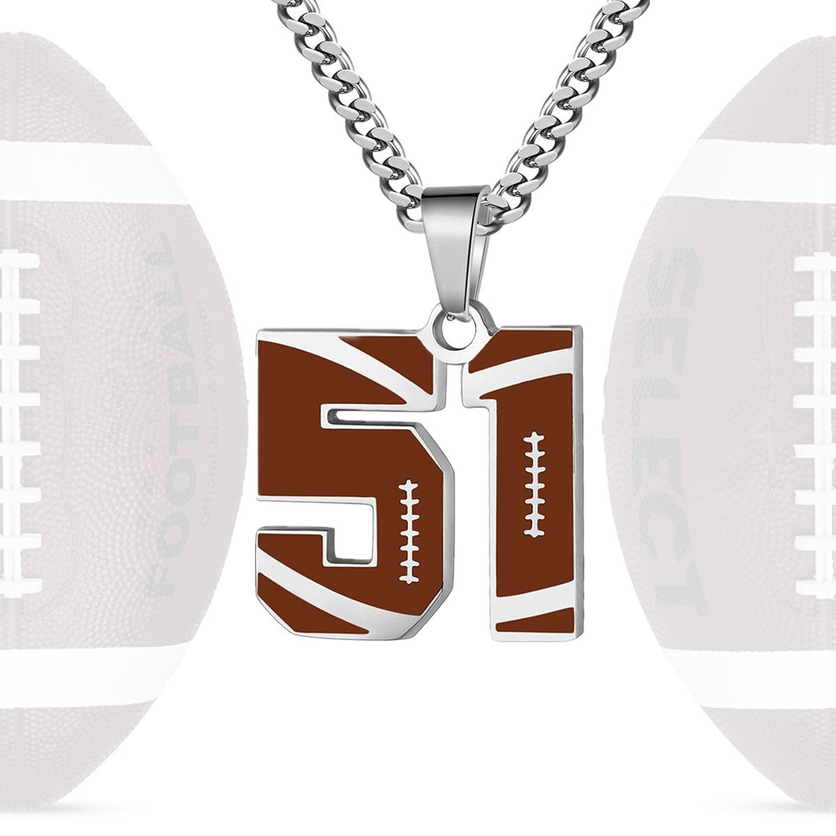 Personalized Baseball Number Necklace 0–99 | HAWSON