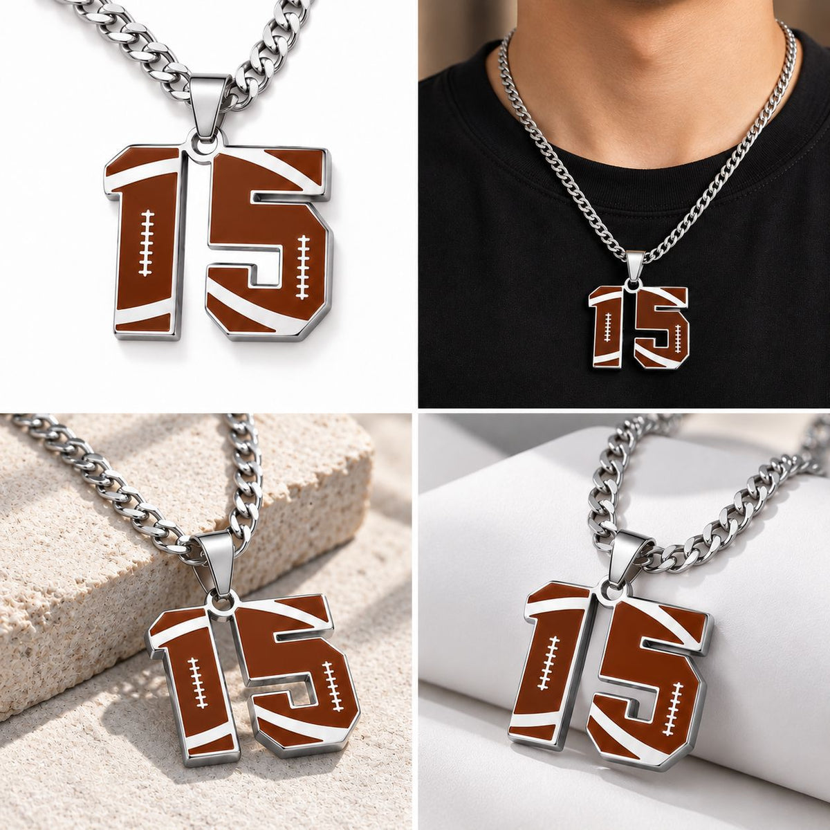 Personalized Baseball Number Necklace 0–99 | HAWSON