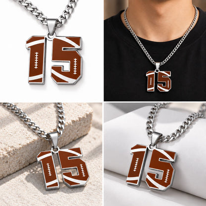 Personalized Baseball Number Necklace 0–99 | HAWSON