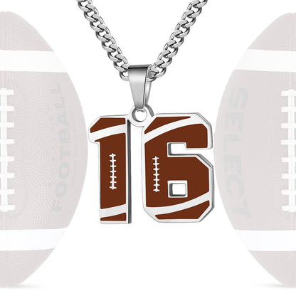 Personalized Baseball Number Necklace 0–99 | HAWSON