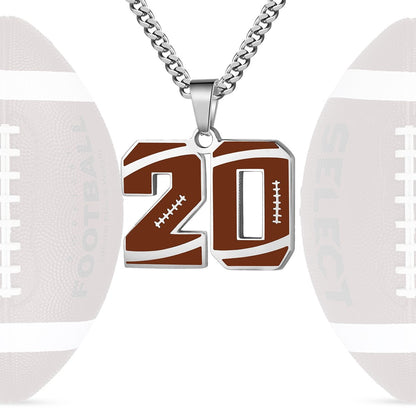 Personalized Baseball Number Necklace 0–99 | HAWSON