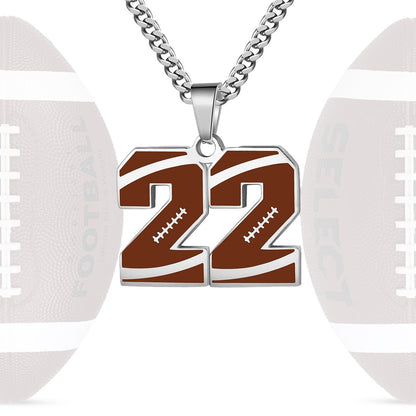Personalized Baseball Number Necklace 0–99 | HAWSON