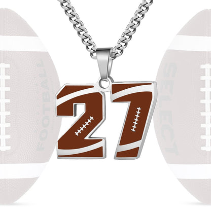 Personalized Baseball Number Necklace 0–99 | HAWSON