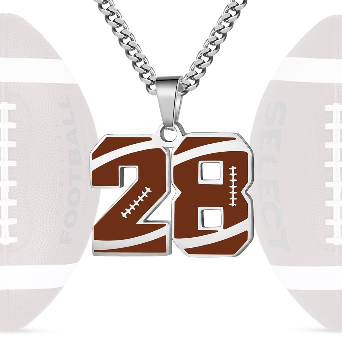 Personalized Baseball Number Necklace 0–99 | HAWSON