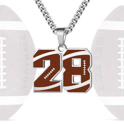 Personalized Baseball Number Necklace 0–99 | HAWSON