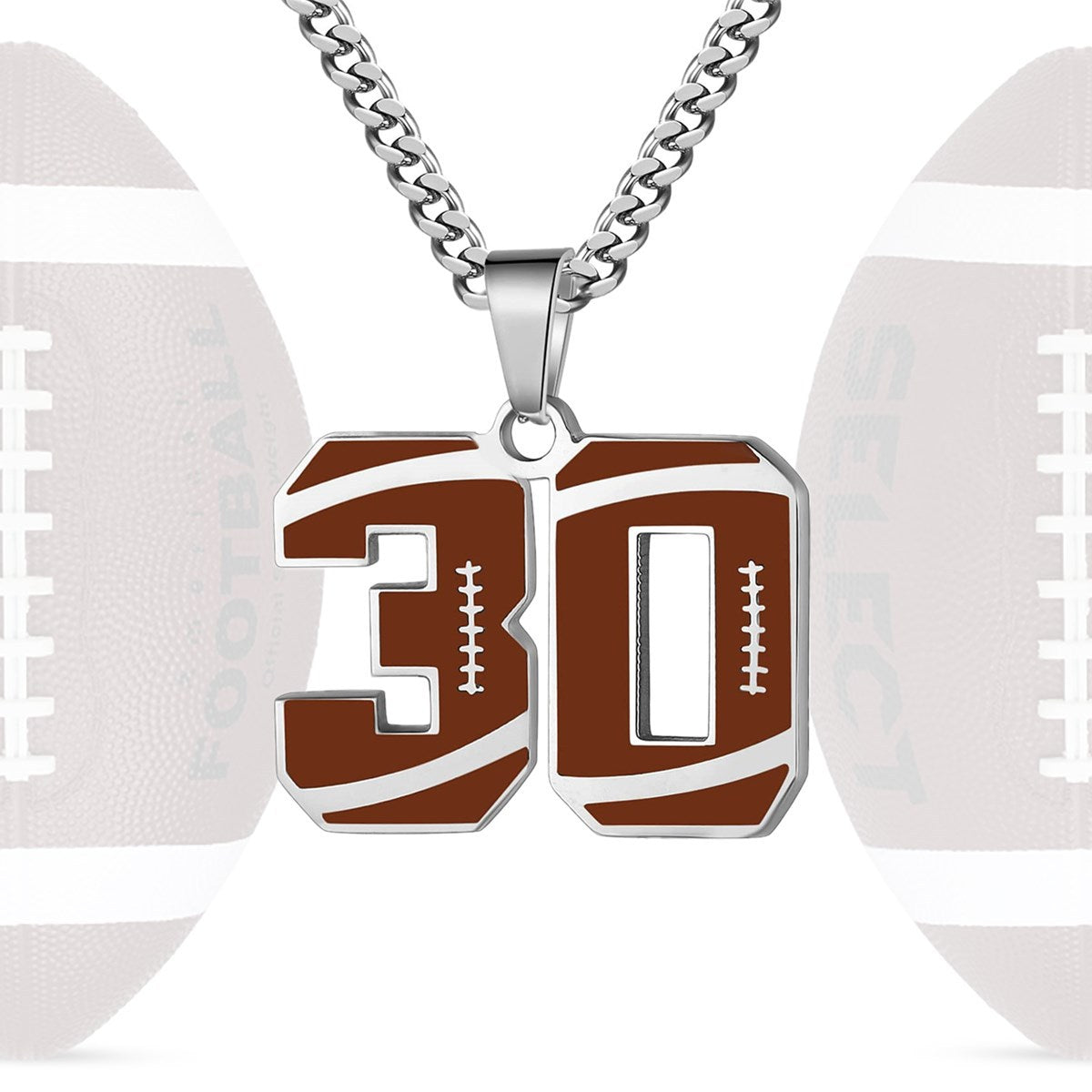 Personalized Baseball Number Necklace 0–99 | HAWSON