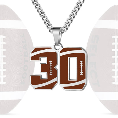 Personalized Baseball Number Necklace 0–99 | HAWSON