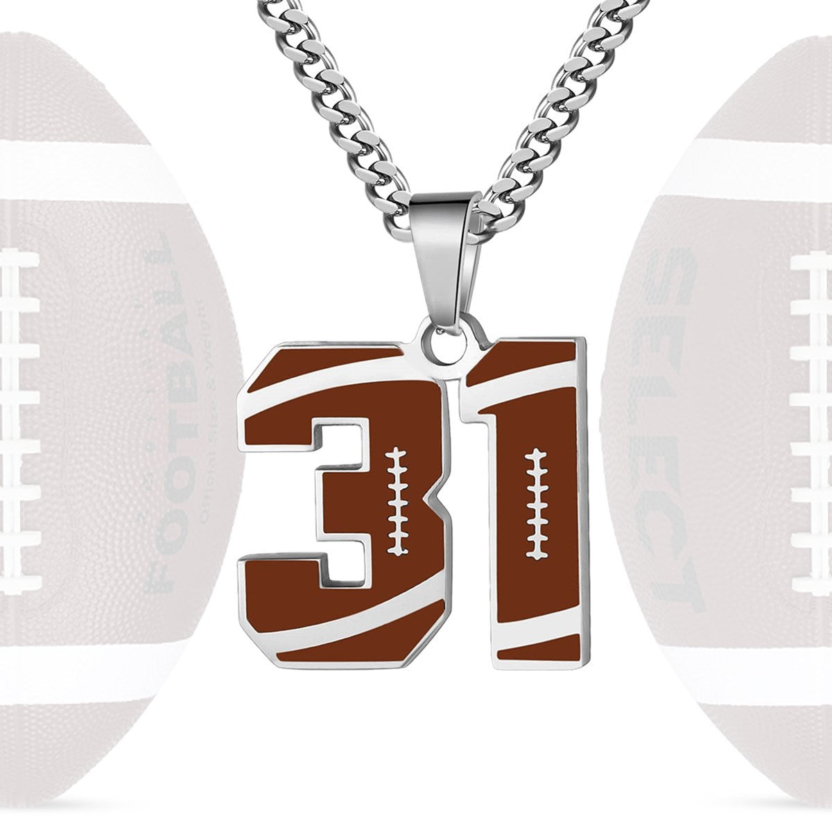 Personalized Baseball Number Necklace 0–99 | HAWSON