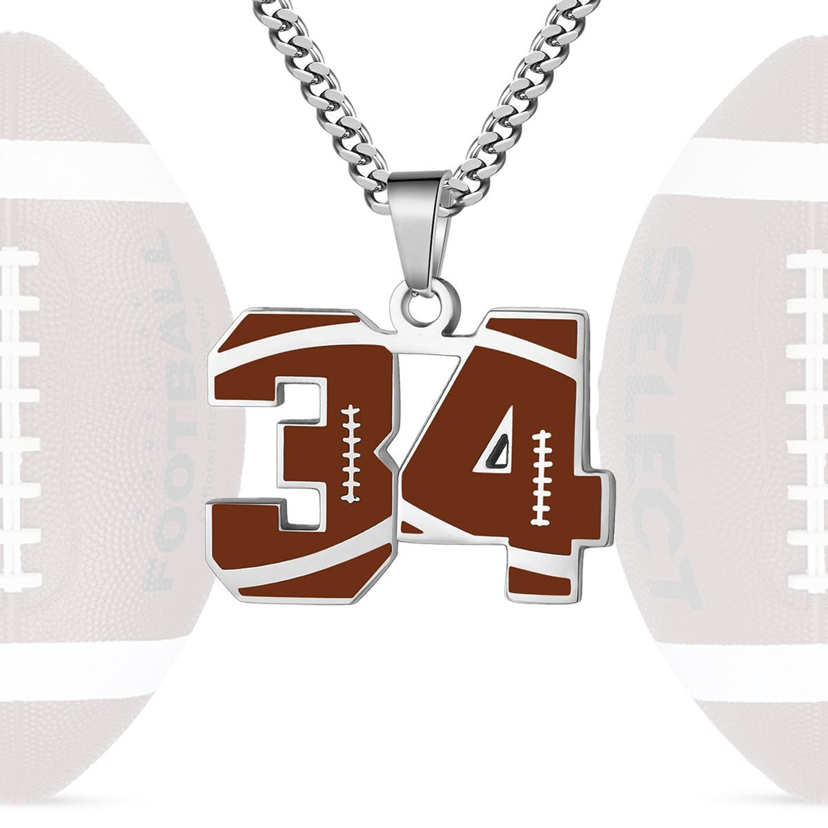 Personalized Baseball Number Necklace 0–99 | HAWSON