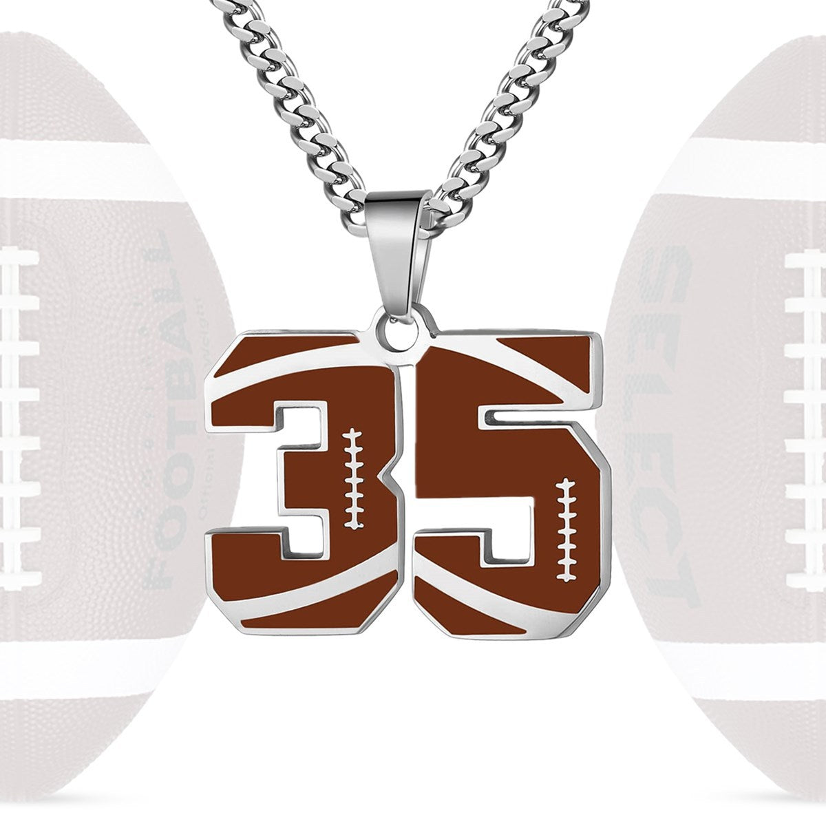 Personalized Baseball Number Necklace 0–99 | HAWSON