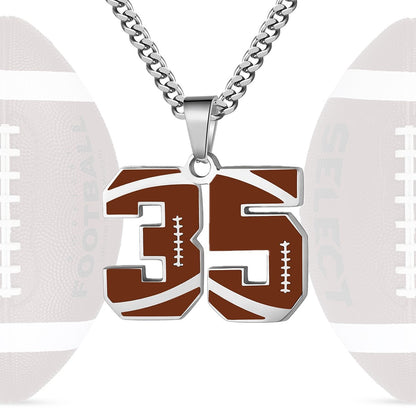 Personalized Baseball Number Necklace 0–99 | HAWSON