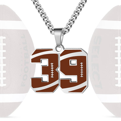 Personalized Baseball Number Necklace 0–99 | HAWSON