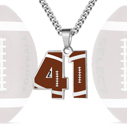 Personalized Baseball Number Necklace 0–99 | HAWSON