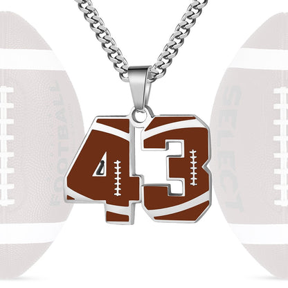 Personalized Baseball Number Necklace 0–99 | HAWSON