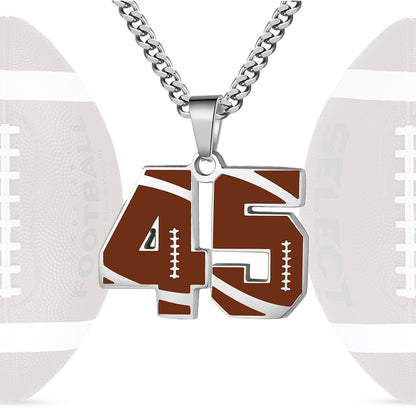 Personalized Baseball Number Necklace 0–99 | HAWSON