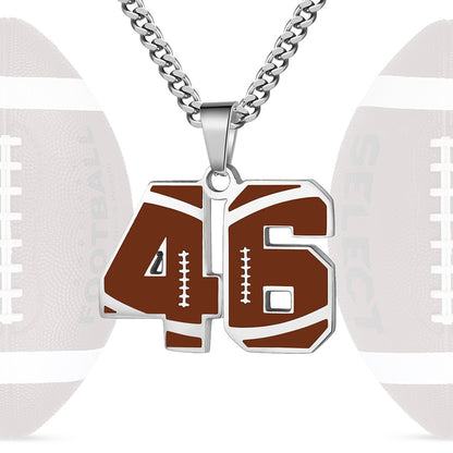 Personalized Baseball Number Necklace 0–99 | HAWSON