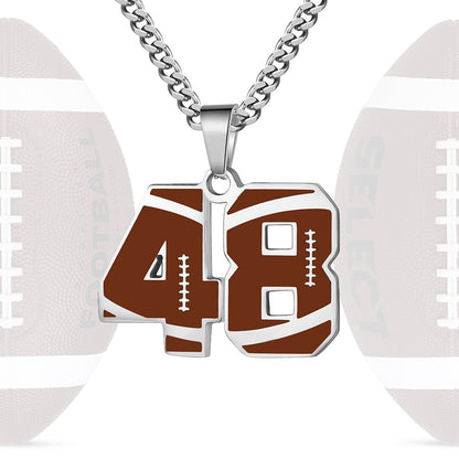 Personalized Baseball Number Necklace 0–99 | HAWSON
