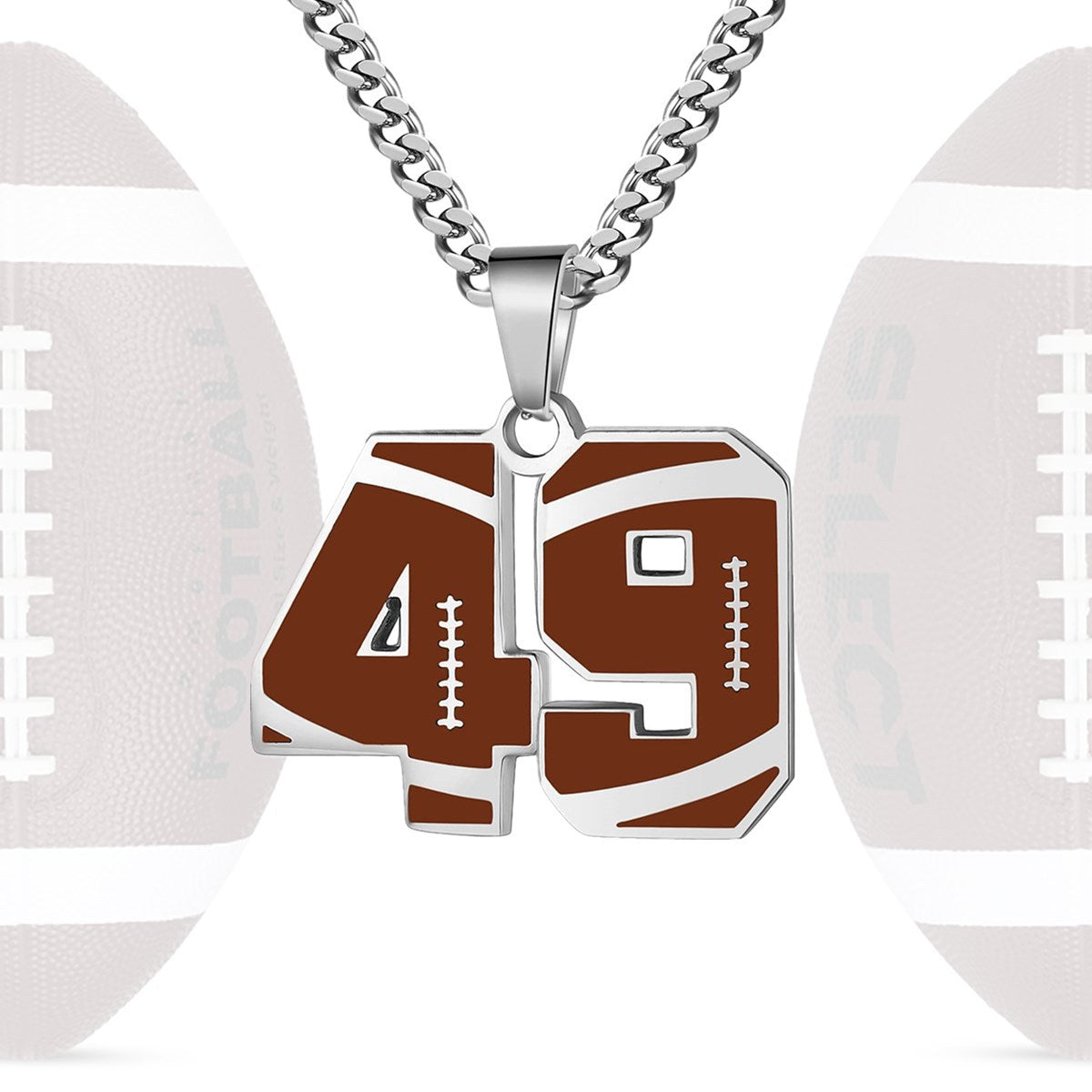 Personalized Baseball Number Necklace 0–99 | HAWSON