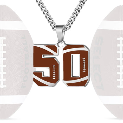 Personalized Baseball Number Necklace 0–99 | HAWSON